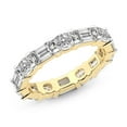 thumbnail image 3 of Oval & Emerald Shape Lab Grown Diamond Mckenna Eternity Ring For Women | 4 Carat IGI Certified 14K Yellow Gold | FG-VS Quality Friendly Diamonds Eternity Ring Size 10, 3 of 4