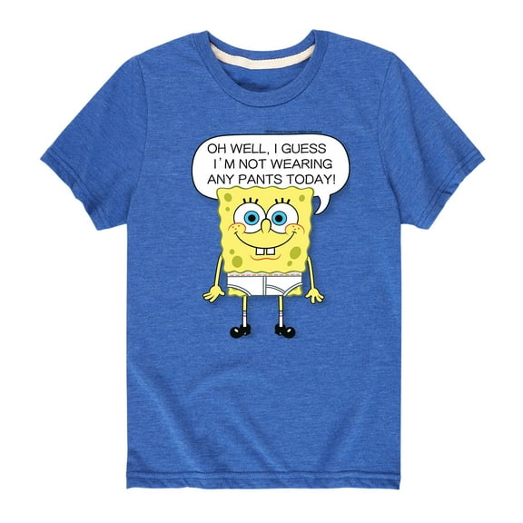 SpongeBob SquarePants - No Pants - Toddler And Youth Short Sleeve Graphic T-Shirt