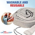 thumbnail image 3 of 35ft Washable Knitted Hose Sock Cover Replacement for Central Vacuum Cleaner with Application Tube - Protects Walls, Floors, & Furniture by LifeSupplyUSA, 3 of 4