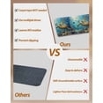 thumbnail image 3 of Ocean Turtle Stair Treads for Wooden Steps Indoor Runner Rug Carpet, Summer Beach Underwater Coral Fish Sea 10 Pieces Peel and Stick Staircase Step Treads Covers Washable Throw Door Mats, 30"x8", 3 of 6