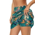 thumbnail image 5 of Uorisango Classic Butterfly Tennis Golf Skirts for Women with Shorts Lightweight Women's Mini Tennis Skirt Stretchy Daily Wear with Pockets for Workout Pickleball Running Size 3XL, 5 of 7