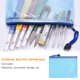thumbnail image 4 of Sonducket Carpeta de archivos de 10 piezas Bolsa de documentos conveniente Contenedor de sujeción duradero Organizador de archivos con cremallera para Accesorios de disfraces Azul 18 cm * 24 cm Sonducket AP009156-03B, 4 of 6