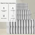 thumbnail image 4 of Casa Copenhagen Ecstatic Designed in Denmark 600 gsm Hotel & Spa, Kitchen & Bath Set of 6 Egyptian Cotton Towels - 2 Bath Towels, 2 Hand Towels, 2 Washcloths - White, 4 of 5