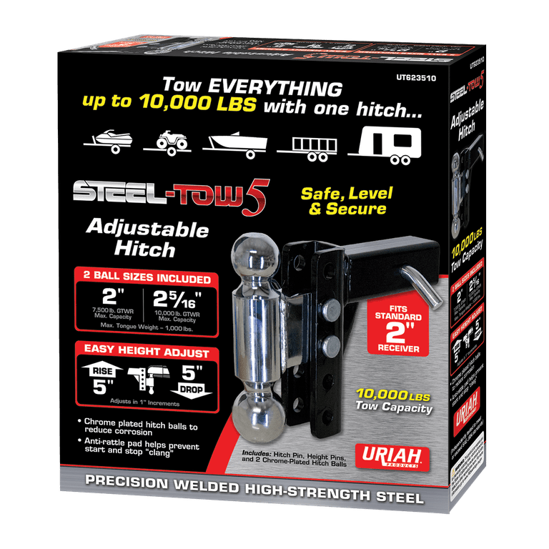 Uriah Products Adjustable Steel Dual-Ball Mount UT623510
