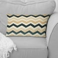 thumbnail image 4 of Designart "Chevron Boho Ivory II" Chevron Printed Throw Pillow, 4 of 5