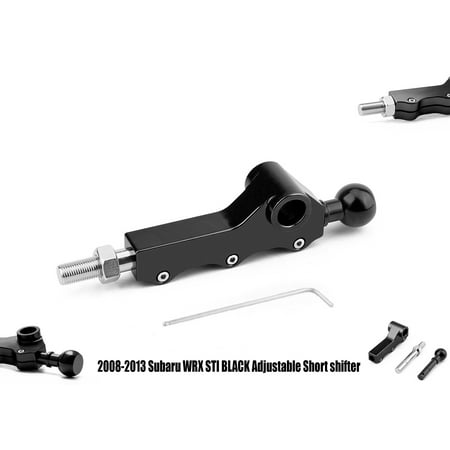 - New Subaru WRX STI 2008-2013 Black Adjustable Short Height /Throw Shifter Racing