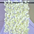 thumbnail image 5 of cherry blossom decor Artificial Garland Artificial Cherry Blossom Garland 71 Inch UV Resistant Hanging Vine Decor Spring Wedding Home Floral Arrangement Silk Flowers Bendable White, 5 of 5
