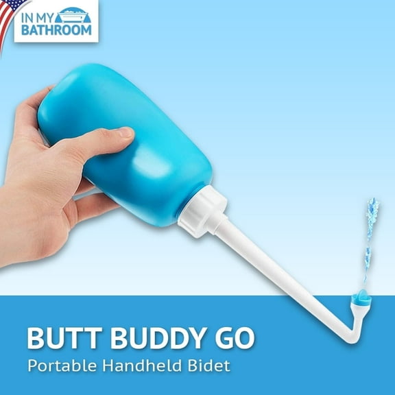 BUTT BUDDY Go - Portable Handheld Bidet & Fresh Water Bottle Sprayer (for Home, Travel, Outdoors)