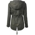 thumbnail image 3 of ORUYROP Women's Lightweight Front Zipper Solid Utility Anorak Hoodie Vest/Jacket, 3 of 7