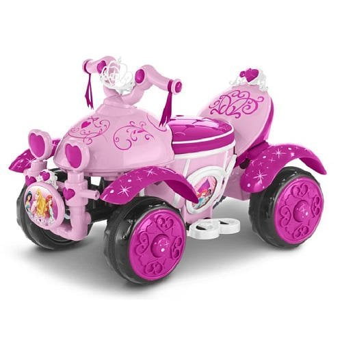 disney princess quad 6 volt ride on