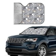 thumbnail image 4 of Bingfone Cute Dog And Flowers Car Windshield Sun Shade Protector Keep Your Vehicle Cool Sun Shield Visor Cover Foldable for Car Truck SUV-Small, 4 of 8
