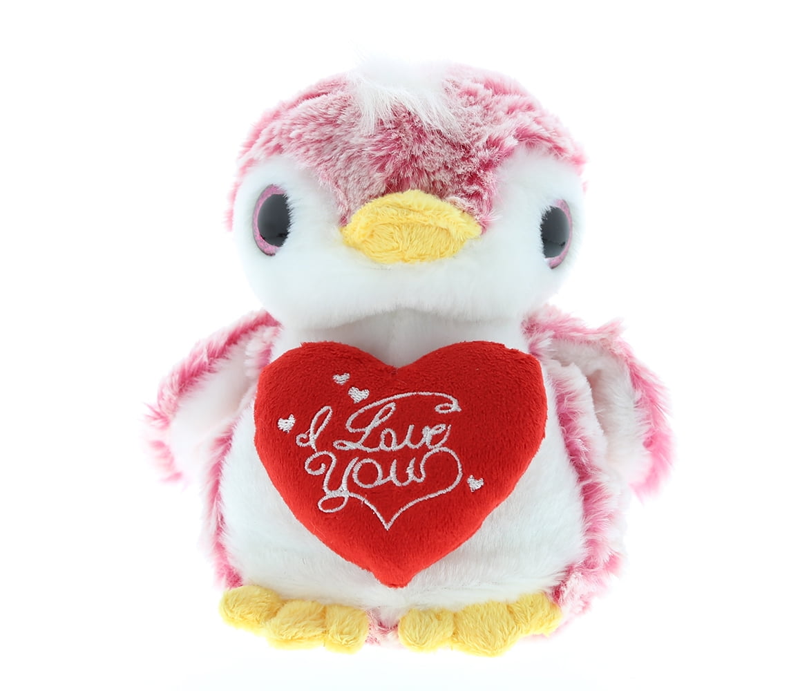 pink stuffed penguin