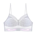 thumbnail image 2 of Eashery Womens Summer Ultra Thin Bud Bra Lace Bras Womens Comfort Lingerie White 3XL, 2 of 5