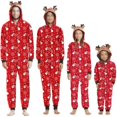 thumbnail image 1 of Ensemble de Pyjamas Assortis pour la Famille Combinaison de Nuit Sweat à Capuche Flocon de Neige, 1 of 6