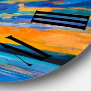 Designart 1 in Coastal Wall Clock