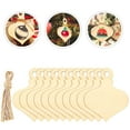 thumbnail image 3 of MLINS DIY Craft Wood Pieces with Ropes for Creative Projects Beige Synthetic Material 60pcs, 3 of 8