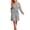 Gray, variant on Aboser Womens Kimono Robes Cotton Knee Length Bathrobe Plus Size Long Sleeve Sleepwear Casual V Neck Lounge Robes Lightweight Belted Loungewear