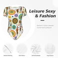 thumbnail image 4 of Balery Beautiful African Womens Body de cuello redondo de manga corta para mujer Tops de manga corta Tops básicos-Small, 4 of 7