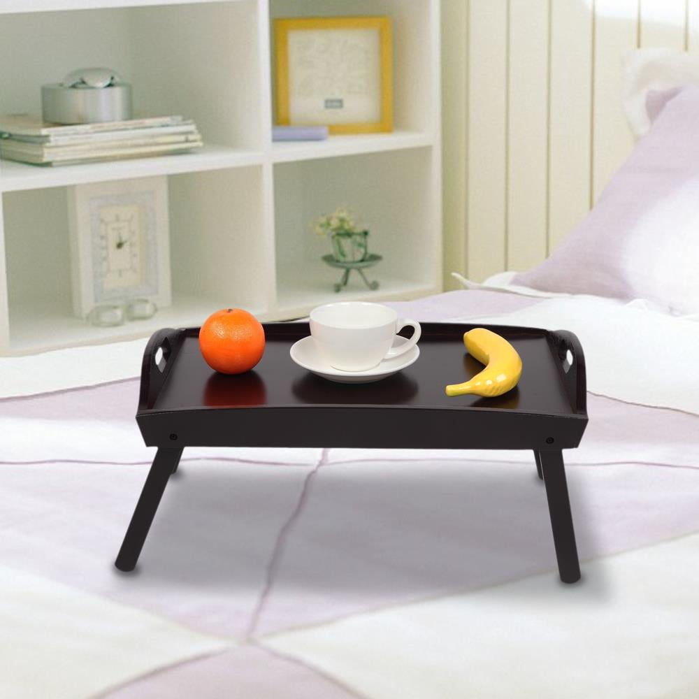 Ktaxon Bamboo Bed Tray Folding Breakfast TrayLaptop Desk,Bed Table