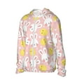 thumbnail image 3 of Goofa Rabbit And Chick Printed Women's UPF 50+ Sun Protection Hoodie Jacket Lightweight Long Sleeve Sun Shirt for Women with Pocket Hiking Outdoor-Small, 3 of 9