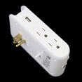 thumbnail image 3 of Cargador de pared USB de 5 puertos con iluminación LED, salidas de 2,1 A/3,1 A, enchufe estadounidense, 110 V/60 Hz para cargar varios dispositivos, 3 of 8