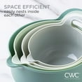 thumbnail image 5 of COOK WITH COLOR Mixing Bowls Set 4-pcs, Non-Slip Mixing Bowls with Pour Spouts & Handles, Sage, 5 of 8