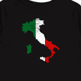 thumbnail image 4 of Inktastic Italian Map Flag Boys or Girls Long Sleeve Toddler T-Shirt, 4 of 5