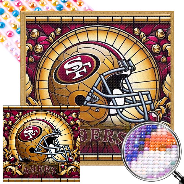 5D DIY Taladro Parcial AB Diamante Pintura Rugby Club Kit Arte 45x45cm