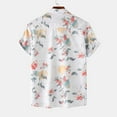 thumbnail image 4 of Summer Hawaiian Shirts for Men Vintage,Men's Short Sleeve Button Down Vintage Bowling Shirts,Hawaiian Casual Printed Beach Shirt Summer Regular Fit Top,Mens Floral Beach Shirts Wrinkle Free, 4 of 9