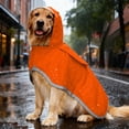 thumbnail image 3 of Dog Raincoat with Transparent Hood and Reflective Features for Outdoor, 3 of 4
