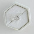 thumbnail image 2 of JEWELRYTREASURE Cushion Cut Moissanite Wedding Ring CZ Diamond Alternative Fine Jewelry White Gold Plated Prong Set Ring Personalized Gift For Her, 2 of 7