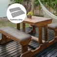 thumbnail image 2 of Outsunny 2 PCs Patio Bench Cushions 2 Seater Outdoor Loveseat Cushion Gray, 2 of 10