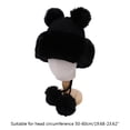 thumbnail image 3 of Warm Knitted Hat with pompoms Woolen Hat Windproof Knitted Trapper lei Feng Hat, 3 of 17