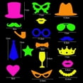 thumbnail image 6 of Dserhfy 17Pcs Glow Neon Photo Booth Props Fully Assembled Fluorescent Birthday Party Fun Photo Shoot Accessories, 6 of 8
