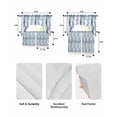 thumbnail image 5 of Blue Weeping Eucalyptus Swag Kitchen Curtains Sets for Windows 24 Inch Length, Spring Summer Farmhouse Leaves Short Window Curtain Panels Swags Valances and Tiers 3 Piece Set for Cafe/Dining Room, 5 of 5