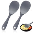 thumbnail image 3 of Unatoiry 2pcs/set Premium Silicone Rice Cooker Serving Spoon Durable And Long-lasting Easy To Clean Silica, 3 of 6