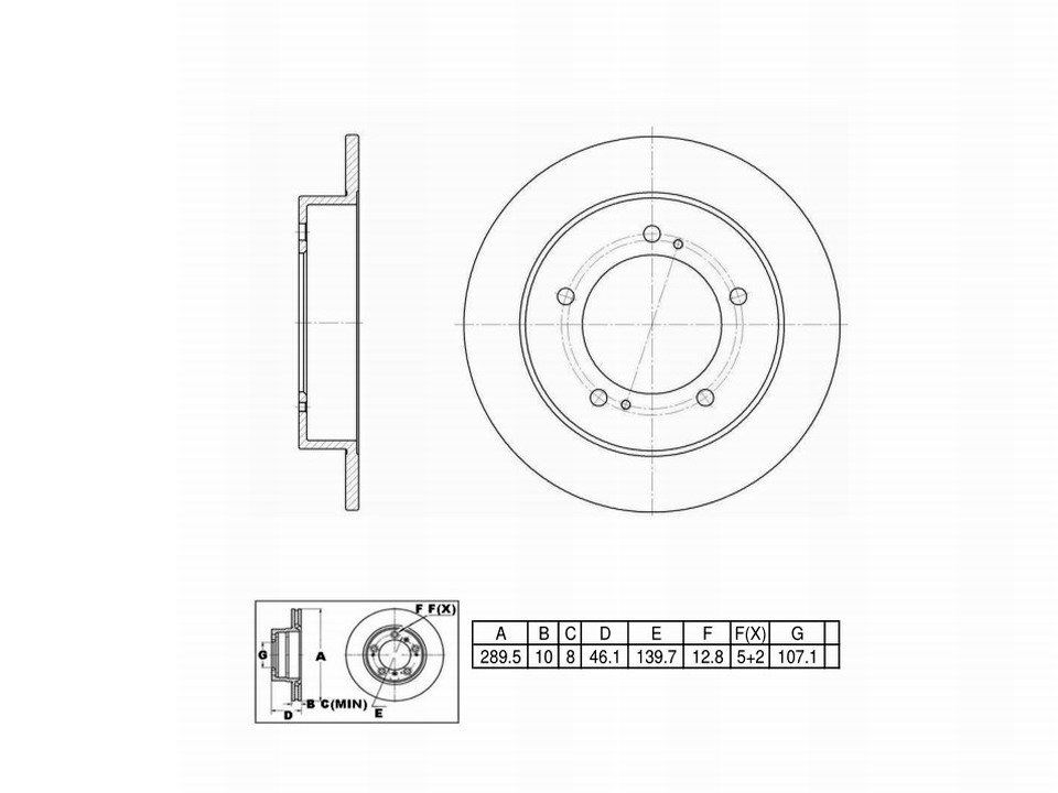 Winstop Brake Rotor, Front WS228189, Geo Tracker 1997-1989