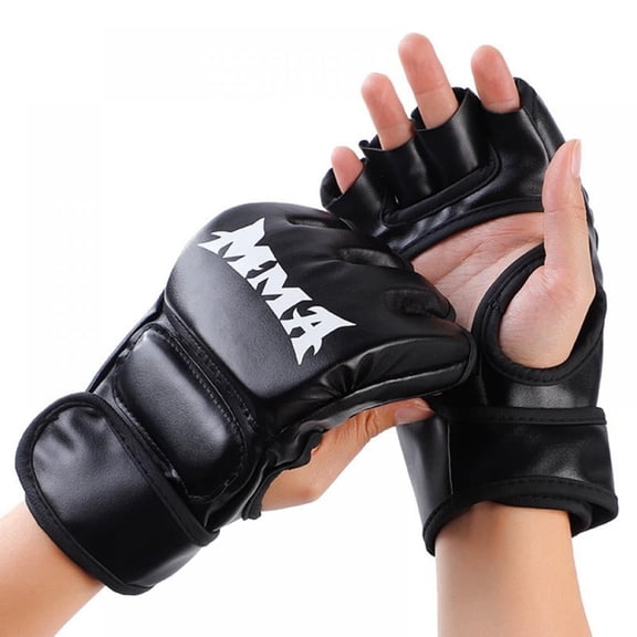 Punching Gloves for Adults MMA Training Gloves Men Fight Boxing Gloves Open Fingers Women