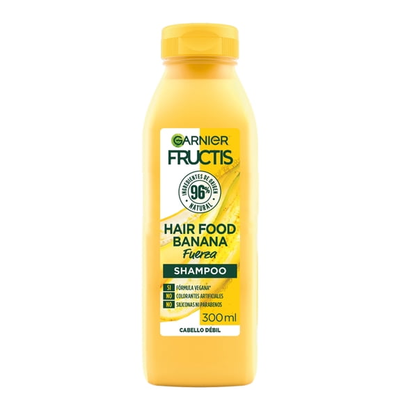 Shampoo Garnier Fructis hair food banana cabello débil 300 ml