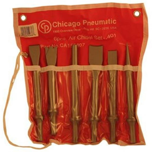 Kit de Ciseau Pneumatique à Marteau Pneumatique Tool CPCA155807 - 6 Pièces