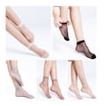 thumbnail image 2 of 40 piezas = 20 pares/lote de calcetines cortos para mujer, medias de cristal, sexys, transparentes, hasta el tobillo, invisibles, finos, elásticos, de nailon, para verano, 2 of 5