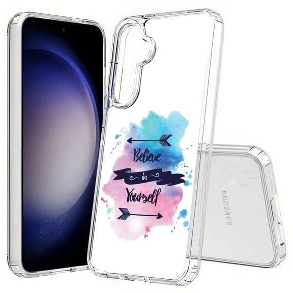 TalkingCase Slim Fit Phone Case Compatible for Samsung Galaxy S25 Plus(Not S25/ S25 Ultra), Believe Yourself Print, Lightweight,Flexible, USA Print