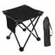 thumbnail image 5 of Taburete de camping portátil, plegable, para picnic, multifunción Negro, 5 of 9