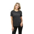thumbnail image 2 of Thread Tank Champagne Por Favor Women's Fashion Relaxed Crewneck T-Shirt Tee Charcoal Small, 2 of 5
