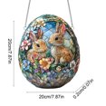 thumbnail image 3 of PEIBang Easter Egg Ornaments,Colorful Bunny Suncatcher Stained Glass for Easter Window,Home,Garden Decor, 3 of 6