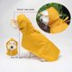 thumbnail image 3 of Chubasquero para Perros con Capucha, Agujero para el arnés, 100% Impermeable, Ultraligero, Transpirable, Chubasquero para Perros pequeños y medianos, Chubasquero con Capucha Ajustable, PU Amarillo XL, 3 of 5