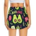 thumbnail image 3 of Picia Avocado Love Pattern Women's 2 in 1 Athletic Running Shorts High Waisted Workout Casual Gym Sweat Shorts with Comfy Liner Zipper Pockets-XX-Large, 3 of 9