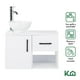 thumbnail image 2 of Mueble Kit Para Baño Gabinete Organizador Lavamano Monomando blanco, 2 of 8