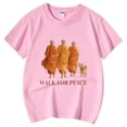thumbnail image 3 of Gzbliryd Happy Easter T Shirt Bunny Short Sleeve Crew Neck Shirt To Funny Bunny Rabbit T Shirt for Teen Boys Summer Clothes for Girls (Pink,6-7 Years), 3 of 3