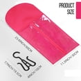 thumbnail image 2 of 3 Piezas Soporte para Extensiones Cabello Almacenamiento Pelucas para Múltiples Soportes para Pelucas Bolsas para Pelucas con Colgador Almacenamiento Extensiones Cabello Rosa Rojo, 2 of 5